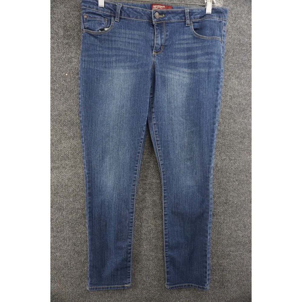 Arizona Jean Co Jeans Womens  18.5 Plus Skinny Medium Wash Denim Blue Stretch